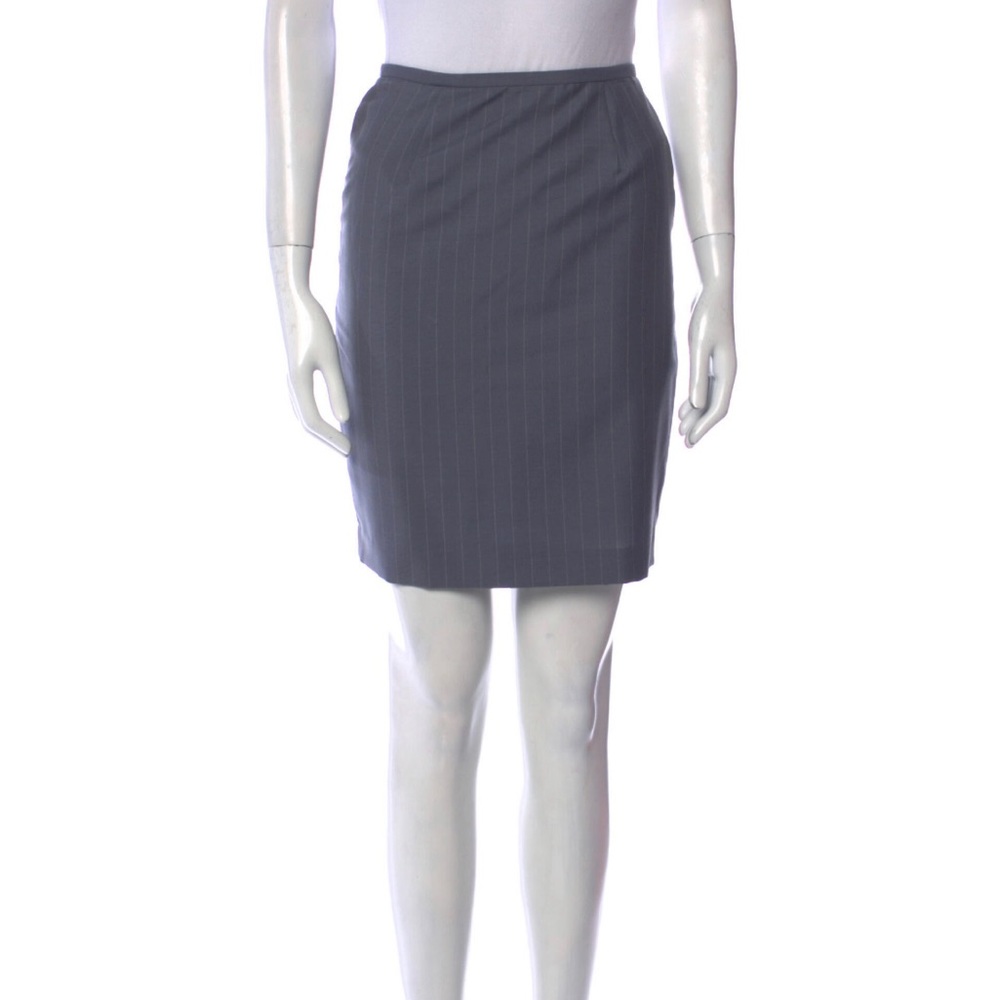 NWT lafayette 148 gray wool skirt size 2 Petite
